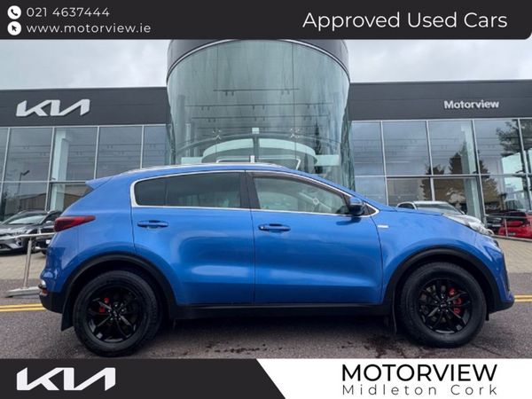Kia Sportage SUV, Diesel Hybrid, 2021, Blue