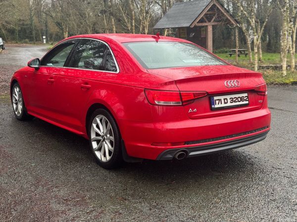 Audi A4 Saloon, Diesel, 2017, Red