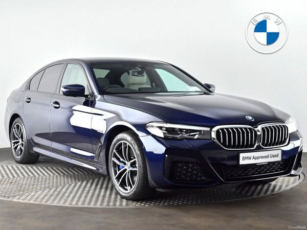 BMW 5-Series Saloon, Petrol Plug-in Hybrid, 2023, Blue