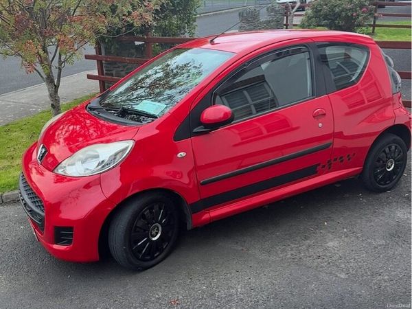 Peugeot 107 Hatchback, Petrol, 2010, Red