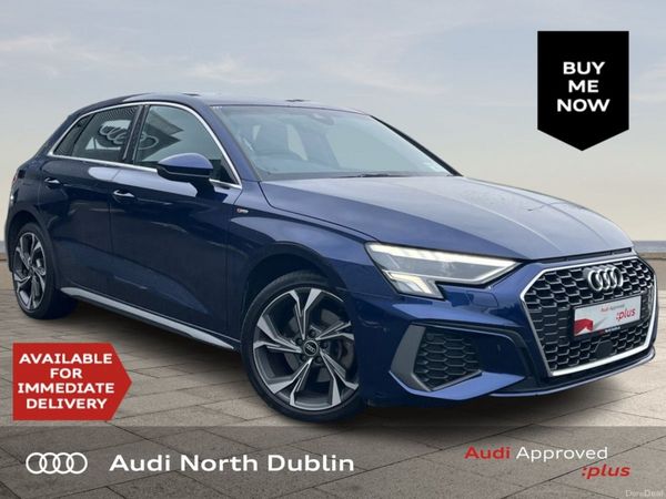 Audi A3 Hatchback, Petrol Plug-in Hybrid, 2023, Blue
