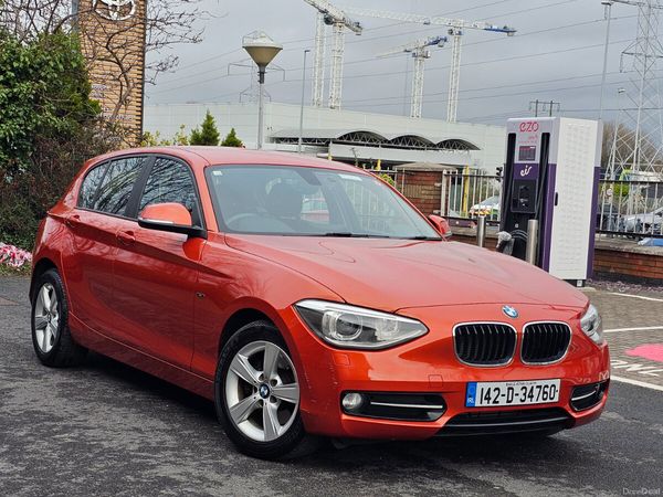 BMW 1-Series Hatchback, Petrol, 2014, Orange