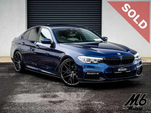 BMW 5-Series Saloon, Diesel, 2018, Blue