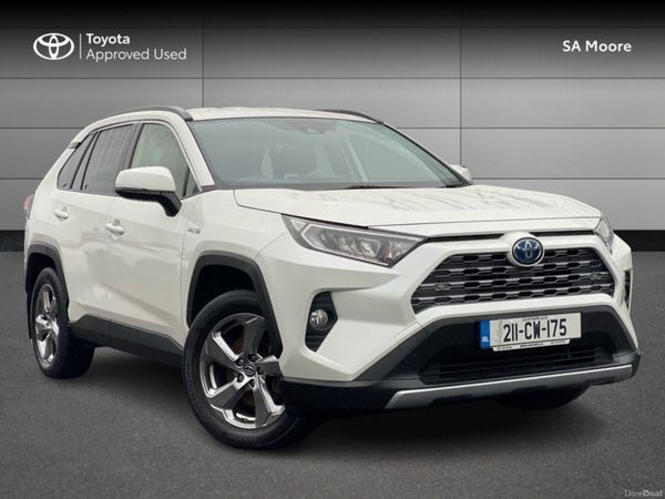 Toyota RAV4 SUV, Petrol Hybrid, 2021, White