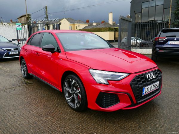Audi A3 Hatchback, Petrol Plug-in Hybrid, 2023, Red