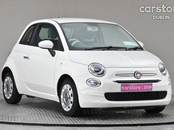 Fiat 500 Hatchback, Petrol, 2018, White