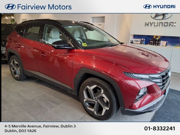 Hyundai Tucson SUV, Petrol Plug-in Hybrid, 2024, Red