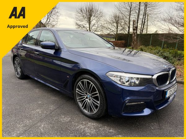 BMW 5-Series Saloon, Petrol Hybrid, 2017, Blue