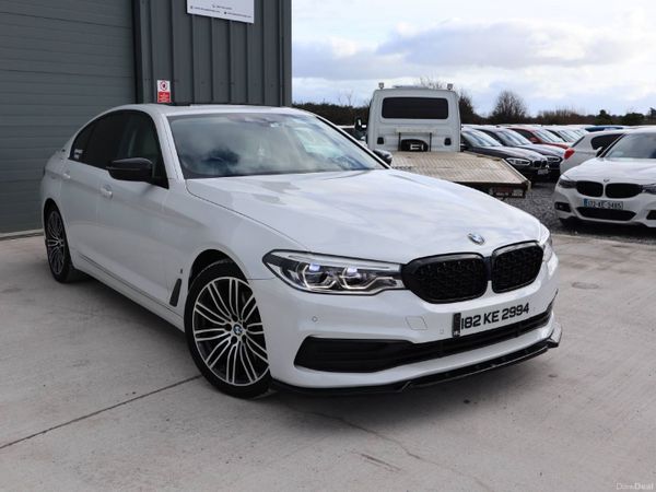 BMW 5-Series Saloon, Petrol Plug-in Hybrid, 2018, White