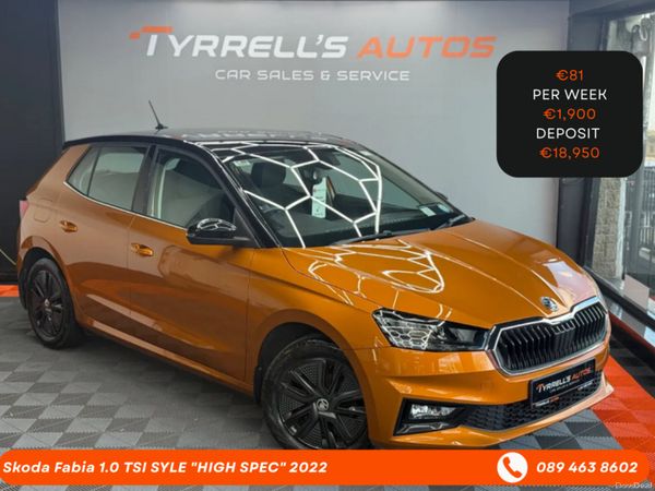 Skoda Fabia Hatchback, Petrol, 2022, Orange