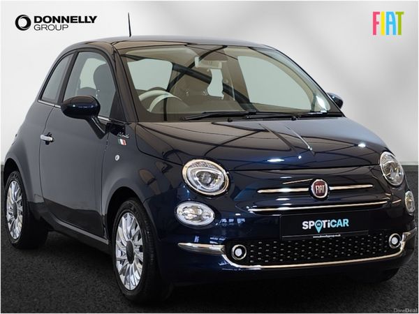 Fiat 500 Hatchback, Petrol, 2023, Blue