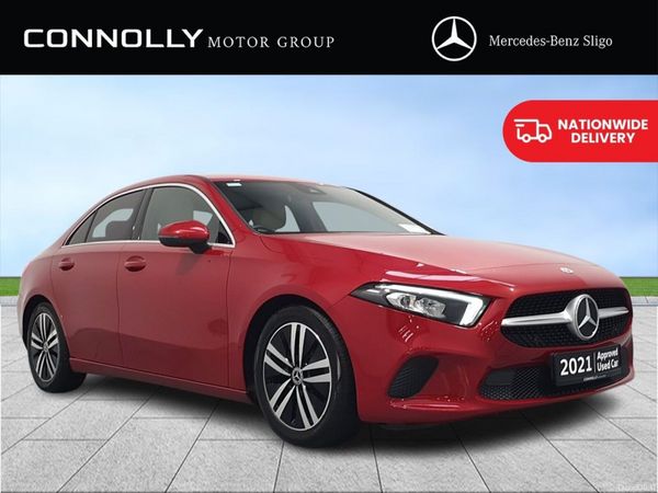 Mercedes-Benz A-Class Saloon, Petrol, 2021, Red