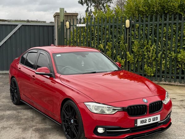 BMW 3-Series Saloon, Petrol, 2018, Red