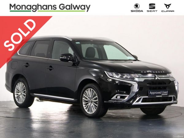 Mitsubishi Outlander Estate, Petrol Plug-in Hybrid, 2019, Black