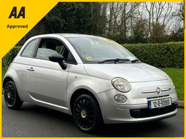 Fiat 500 Hatchback, Petrol, 2012, Silver
