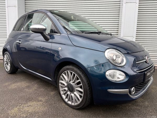 Fiat 500 Hatchback, Petrol, 2018, Blue