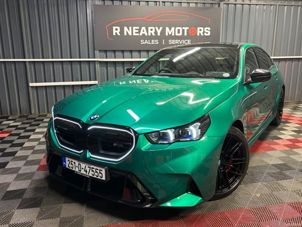 BMW M5 Saloon, Petrol Plug-in Hybrid, 2025, Green