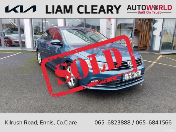 Volkswagen Jetta Saloon, Diesel, 2017, Blue