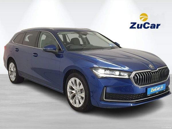 Skoda Superb Estate, Petrol Plug-in Hybrid, 2025, Blue