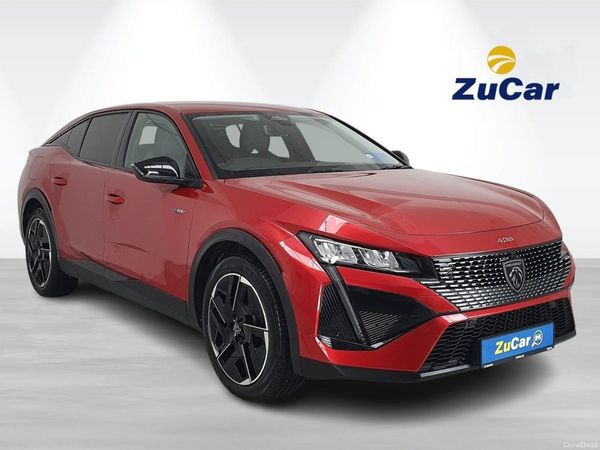 Peugeot 408 Hatchback, Petrol Plug-in Hybrid, 2024, Red
