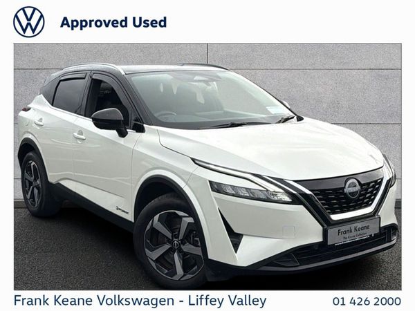 Nissan Qashqai SUV, Petrol Hybrid, 2023, White