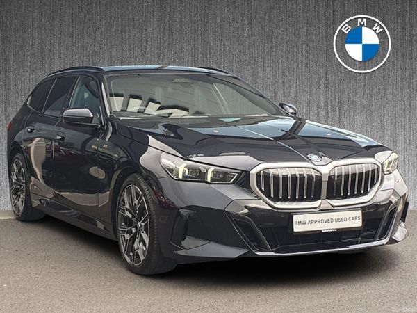 BMW 5-Series Estate, Petrol Plug-in Hybrid, 2025, Black