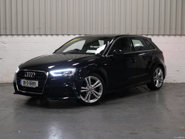 Audi A3 Hatchback, Diesel, 2018, Black