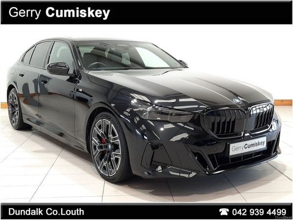 BMW 5-Series Saloon, Petrol Hybrid, 2025, Black