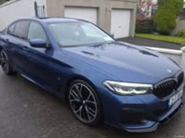BMW 5-Series Saloon, Diesel, 2021, Blue