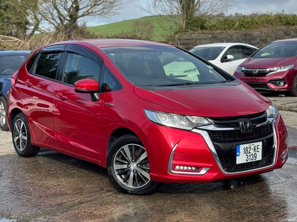 Honda Fit Hatchback, Petrol Hybrid, 2018, Red