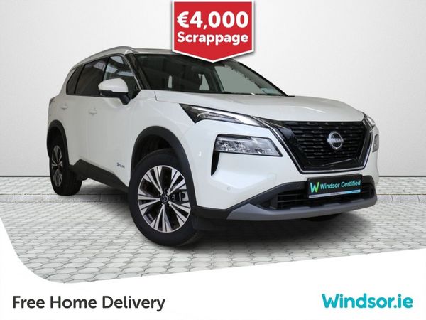 Nissan X-Trail SUV, Petrol Hybrid, 2023, White