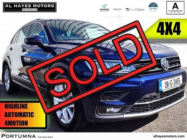 Volkswagen Tiguan SUV, Diesel, 2019, Blue