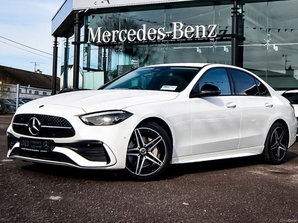 Mercedes-Benz C-Class Saloon, Diesel Hybrid, 2023, White