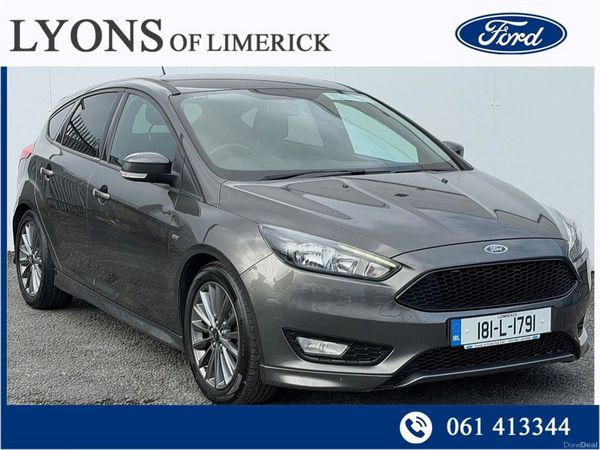 Ford Focus Hatchback, Petrol, 2018, Grey