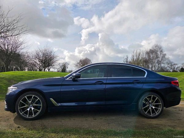 BMW 5-Series Saloon, Diesel, 2018, Blue