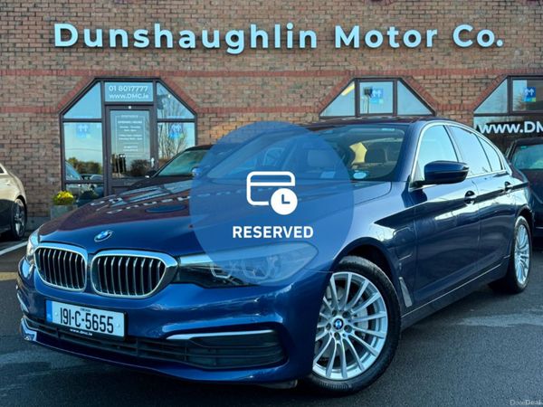 BMW 5-Series Saloon, Petrol Plug-in Hybrid, 2019, Blue