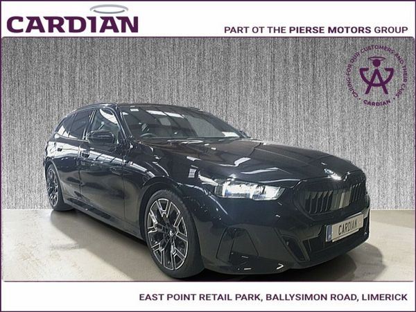 BMW 5-Series Estate, Petrol Plug-in Hybrid, 2025, Black