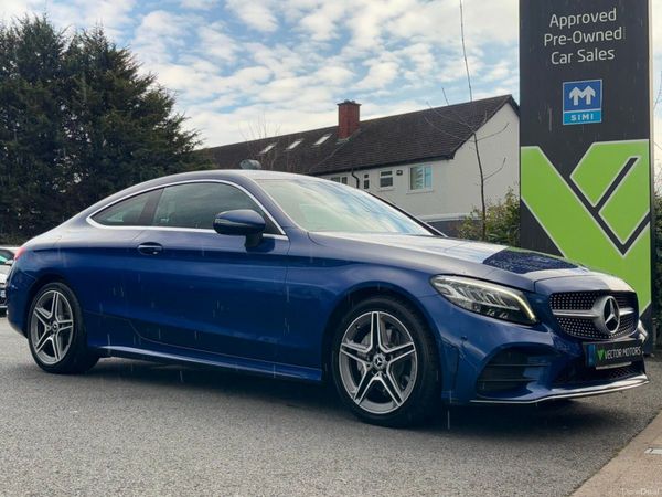 Mercedes-Benz C-Class Coupe, Petrol, 2019, Blue
