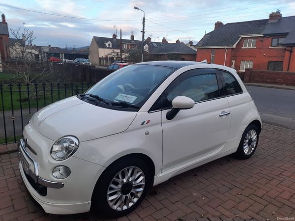 Fiat 500 Hatchback, Petrol, 2015, White