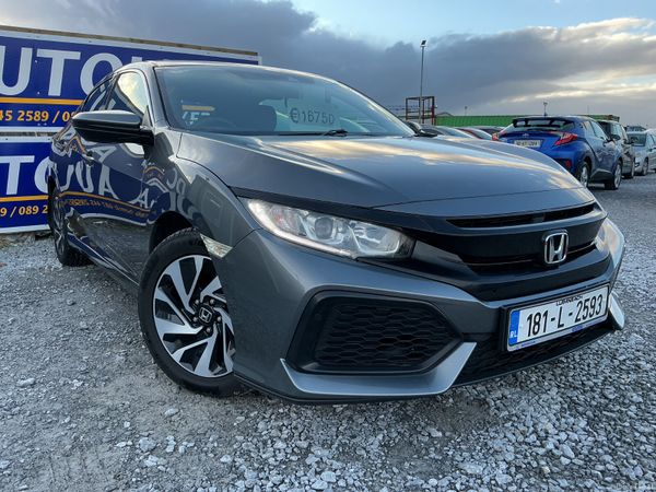 Honda Civic Hatchback, Petrol, 2018, Grey