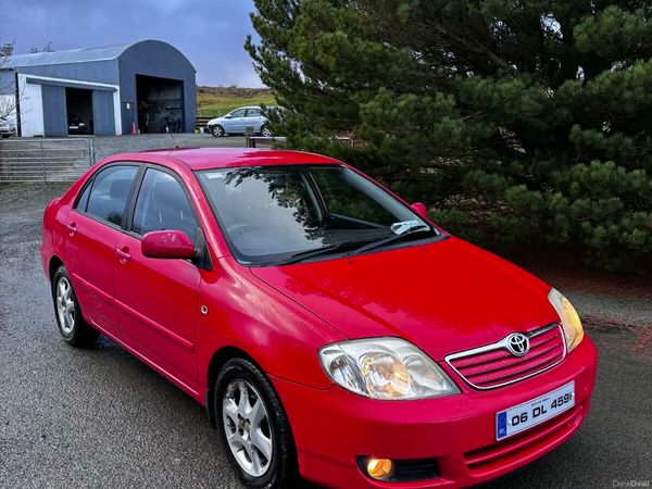 Toyota Corolla Saloon, Petrol, 2006, Red