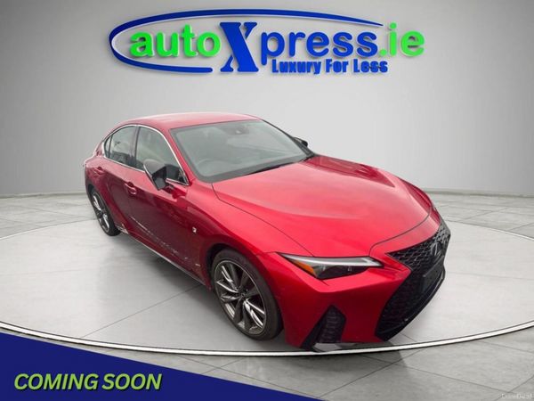 Lexus IS Saloon, Petrol Hybrid, 2021, Red