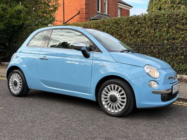 Fiat 500 Hatchback, Petrol, 2014, Blue