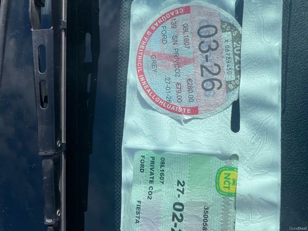 Ford Fiesta Hatchback, Petrol, 2008, Grey