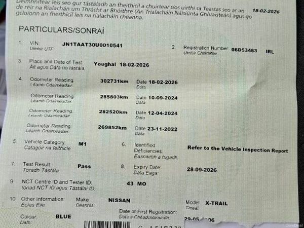 Nissan X-Trail SUV, Petrol, 2006, Blue