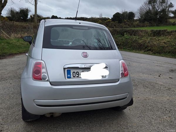 Fiat 500 Hatchback, Petrol, 2009, Silver