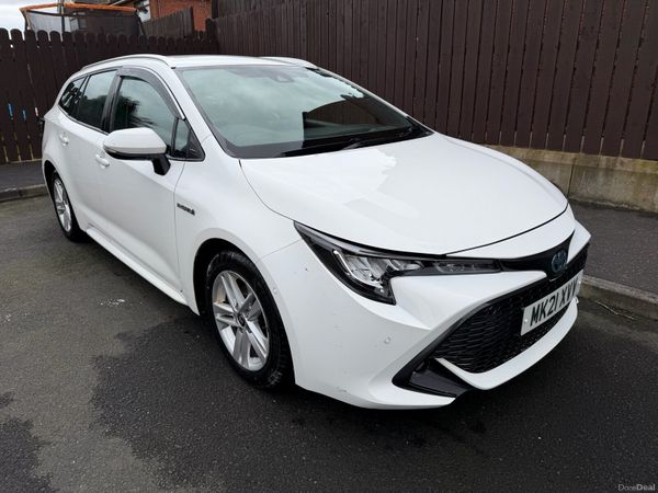 Toyota Corolla Estate, Petrol Hybrid, 2021, White
