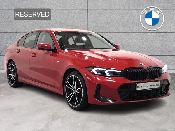 BMW 3-Series Saloon, Petrol Plug-in Hybrid, 2024, Red