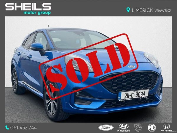 Ford Puma MPV, Petrol Hybrid, 2021, Blue