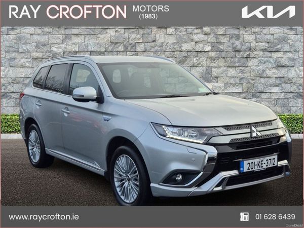 Mitsubishi Outlander SUV, Petrol Plug-in Hybrid, 2020, Silver